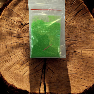 RYVALURES-GLITR DO GUMOVÝCH NÁSTRAH FLUO GREEN 20G-0,4MM