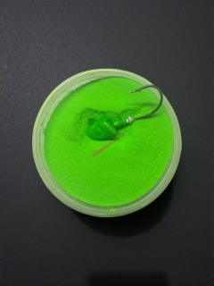 GUMOVÁ BARVA NA JIGOVÉ HLAVIČKY UV GREEN 500G